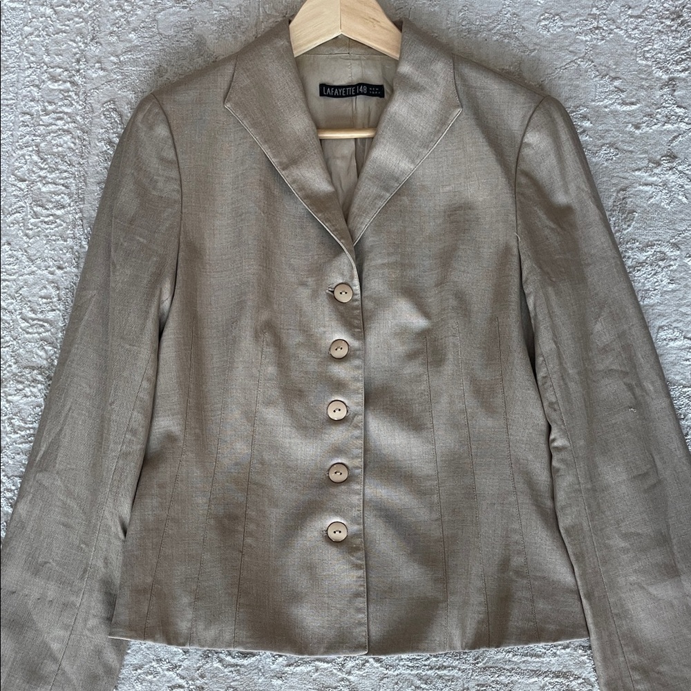 Lafayette 148 New York Tan Blazer